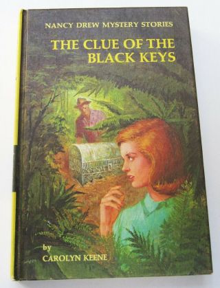 Nancy Drew Clue Of The Black Keys 1975 Book Hardcover 28 Pc Great Shape Vintage