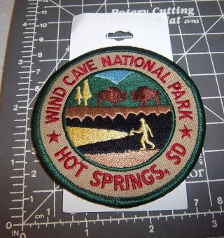 Wind Cave National Park South Dakota Embroidered Patch,  Hot Springs Sd