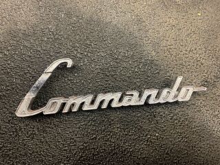 Vintage 1967 - 1971 Jeep Commando Hood Emblem