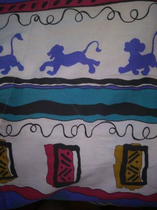 Lion King Comforter Twin Reversible 1990s Vintage Disney Blanket Simba Nala