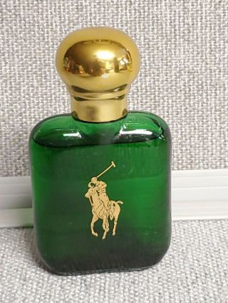 Vintage Polo Ralph Lauren 1.  5 Oz 44 Ml Cologne Green Bottle 95 Full