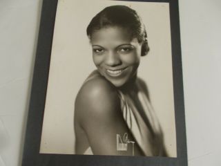 Vintage 7.  5 X 9,  5 Black & White Photograph Of Ivie Anderson