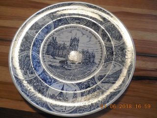 Vtg Levieux Old Quebec Wood & Sons Blue & White English Ironstone Plate