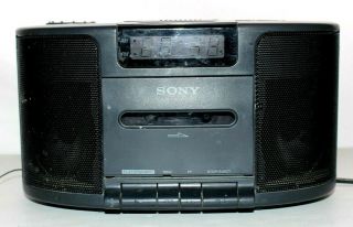 Vintage Sony Icf - Cs650 Dream Machine Dual Alarm Clock Radio With Cassette Player