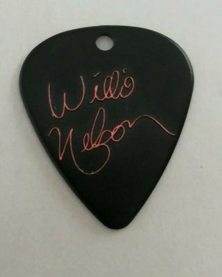 Rare Vintage Willie Nelson Signature Guitar Pick - Old Whiskey River