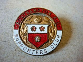 Vintage Football Club Badge Southampton F.  C.  Supporters Club Badge
