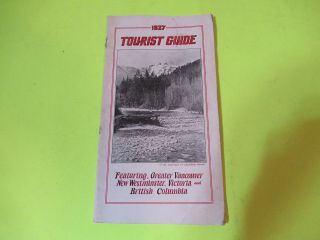 Vintage 1927 Greater Vancouver Bristish Columbia Tourist Travel Brochure Booklet