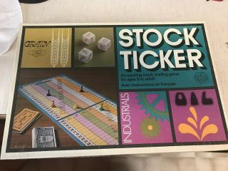 Vintage Stock Ticker Board Game 100 Complete 70 