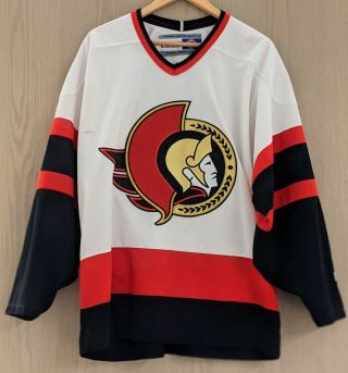 Vintage Ccm Ottawa Senators Nhl Hockey Jersey Adult Large