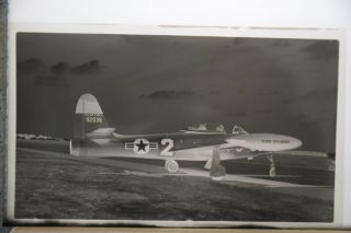 Vintage Aircraft Negative - Republic F - 84e " Thunderjet "