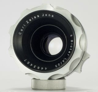 Fast Carl Zeiss Jena Biotar 25mm F/1.  4 Ak16 Mount 16mm Vintage Movie Lens Bmpcc