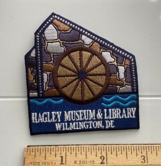 Hagley Museum & Library Wilmington Delaware De Souvenir Patch Badge