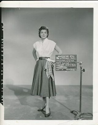 Esther Williams Vintage 1953 Mgm Wardrobe Test Production Still Photo