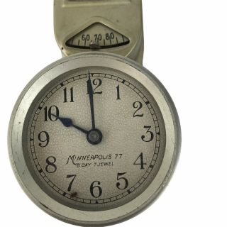 Vintage Minneapolis Honeywell 8 Day 7 Jewel Model 77 Heat Regulator/Clock 2