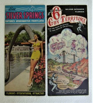 Vintage 6 Gun Territory Brochure Silver Springs Florida And City Brochure