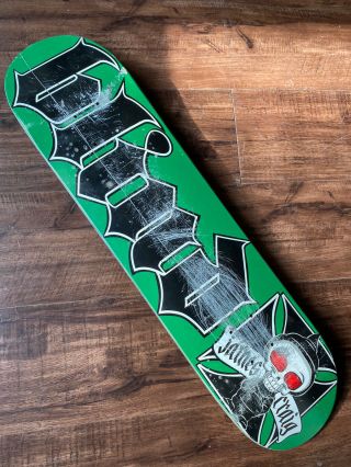 Vintage Blind Skateboard Deck,  James Craig Pro Model 7.  5” 2000s