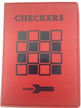Vintage Amtrak Railroad Magnetic Travel Checkerboard Game Made In Israel
