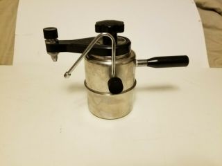 Vintage Stovetop Stainless Espresso Cappuccino Maker W/ Milk Steamer/ Frother