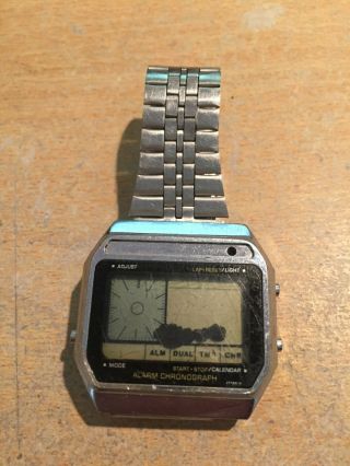 Casio Ax - 210 Vintage 80s Digi - King Lcd Digital Melody Watch - Module 118