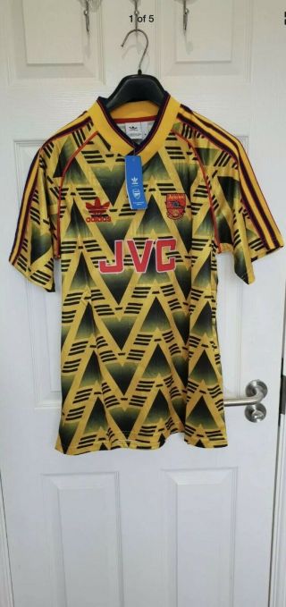 Arsenal 91 - 93 Retro Football Shirt Bruised Banana Vintage Jersey Medium