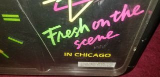Ultra Rare,  Vintage,  Salem Cigarette Fresh On The Scene in Chicago Plastic Clock 2