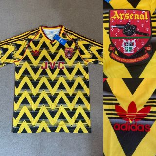 Arsenal Football Shirt Bruised Banana Vintage Style Jersey Xl