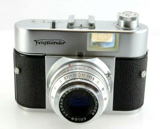 Vintage Voigtlander Vito B 35mm Rangefinder Camera,  50mm 2.  8 Color Skopar lens 2