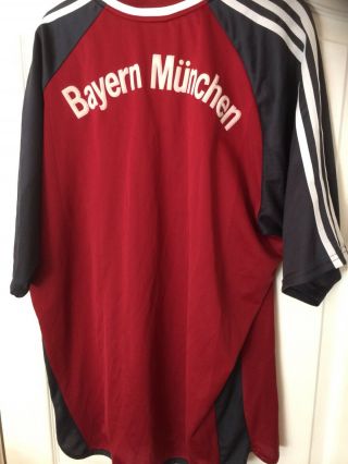 VINTAGE ADIDAS BAYERN MUNICH MUNCHEN FOOTBALL SHIRT JERSEY 2001 - 2002 XL 2