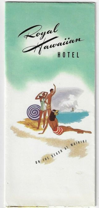 Royal Hawaiian Hotel Waikiki Beach Oahu Hawaii Travel Brochure 1950s Photos Golf