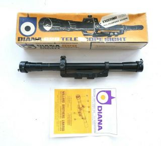 Vintage Boxed Diana G29.  22 & Air Rifle Scope X3 With Mount Telescopic Sights