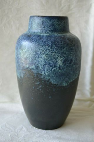 Vintage Scheurich Blue Vase Mid - Century 549 - 21 West Germany