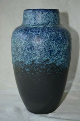 Vintage Scheurich Blue Vase Mid - Century 549 - 21 West Germany 2