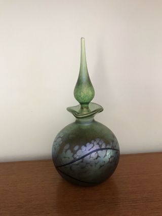 Vintage Okra Glass Scent / Perfume Bottle 2009