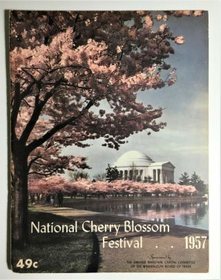 1957 National Cherry Blossom Festival Official Program With Pepsi Ad