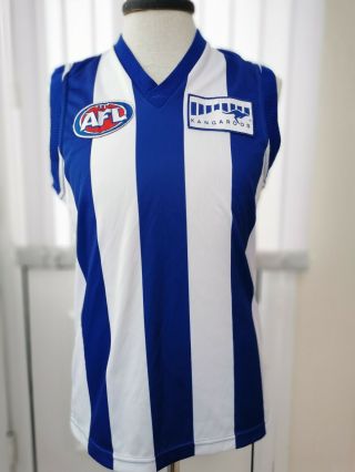 Afl North Melbourne Kangaroos 1990s 90s Football Footy Shirt Jersey Vtg S Small
