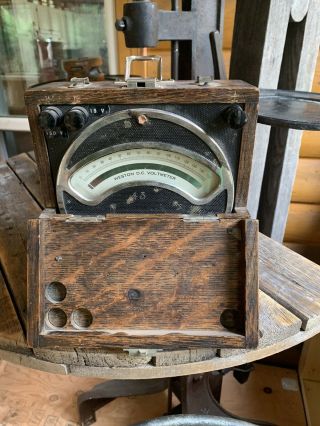 Vintage Steampunk Dc Ammeter