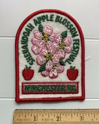 Shenandoah Apple Blossom Festival Winchester Virginia Va Souvenir Patch Badge
