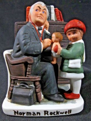Vintage Norman Rockwell Dave Grossman 1979 Doctor Child Doll Figurine