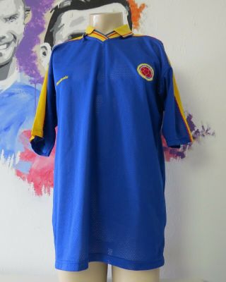 Vintage Colombia 1998 1999 2000 2001 Away Football Shirt Reebok Jersey Size L