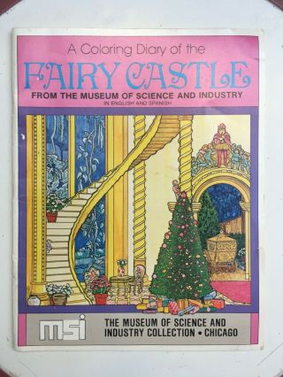 Vintage Coloring Book Colleen Moore Fairy Castle Museum Of Science And Industry