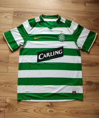Vintage Celtic Nike Home Football Shirt 2008/09 - M