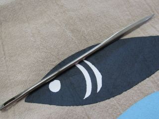 Large 5 " Vtg Sewing Needle Oval Eye Straight Wedge Sailmaker Carpet Upholstery