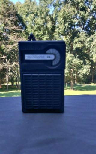 Vintage Portable Pocket Red Westminster Am Transistor Radio Good