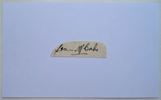 Stan Mccabe Australian Test Cricketer 1930 - 38 Vintage Ink Autograph