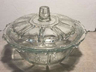 Kig Indonesia,  Clear Glass Candy Dish With Lid By Kig Indonesia