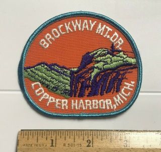 Brockway Mountain Drive Scenic Road Copper Harbor Michigan Mi Embroidered Patch