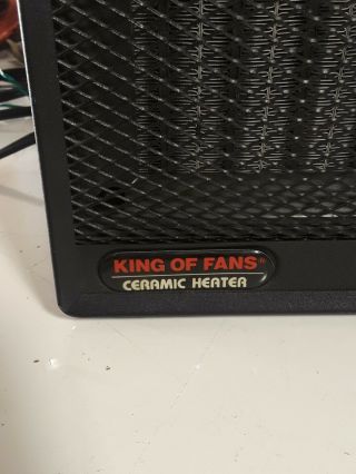King Of Fans Safe - t - Furnace 1500w Model Portable Ceramic Disc Fan Vintage Heater 2