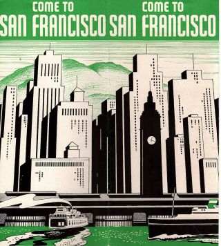 San Francisco Ca Vtge 1930 