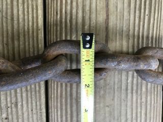 Thick Logging Chain Towing 82” Links 2x3 Heavy Duty Vintage Farm Tractor 3