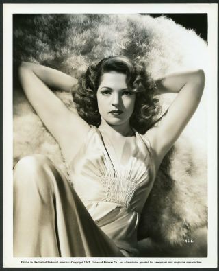 Anne Gwynne In Alluring Pose Vtg 1942 Portrait Photo By Ray Jones